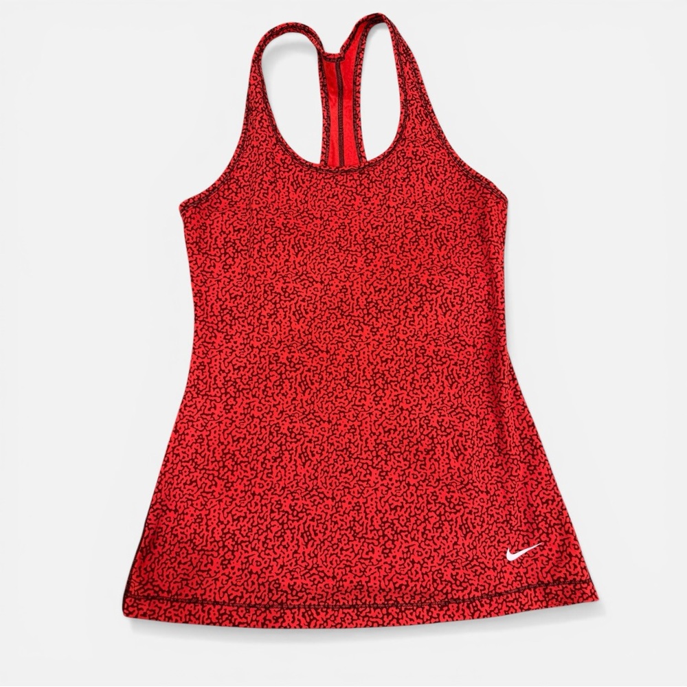 Nike Red and Black Dri-FIT Racerback Tank Top